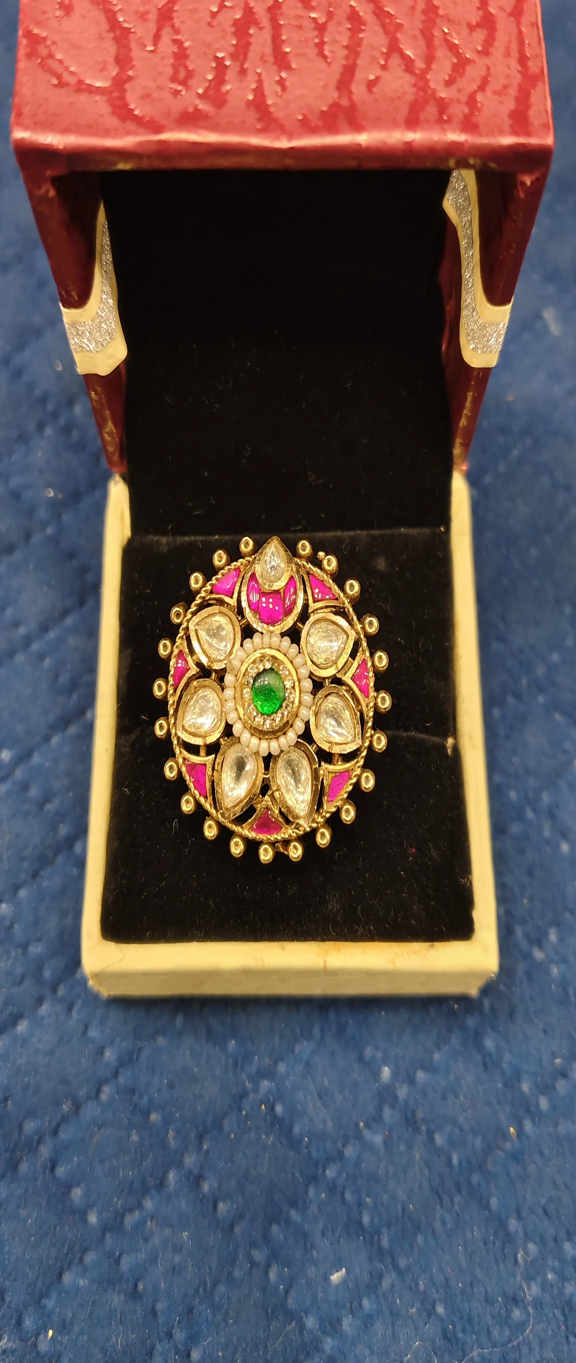 Gold Plated Kundan Amarpali view 3