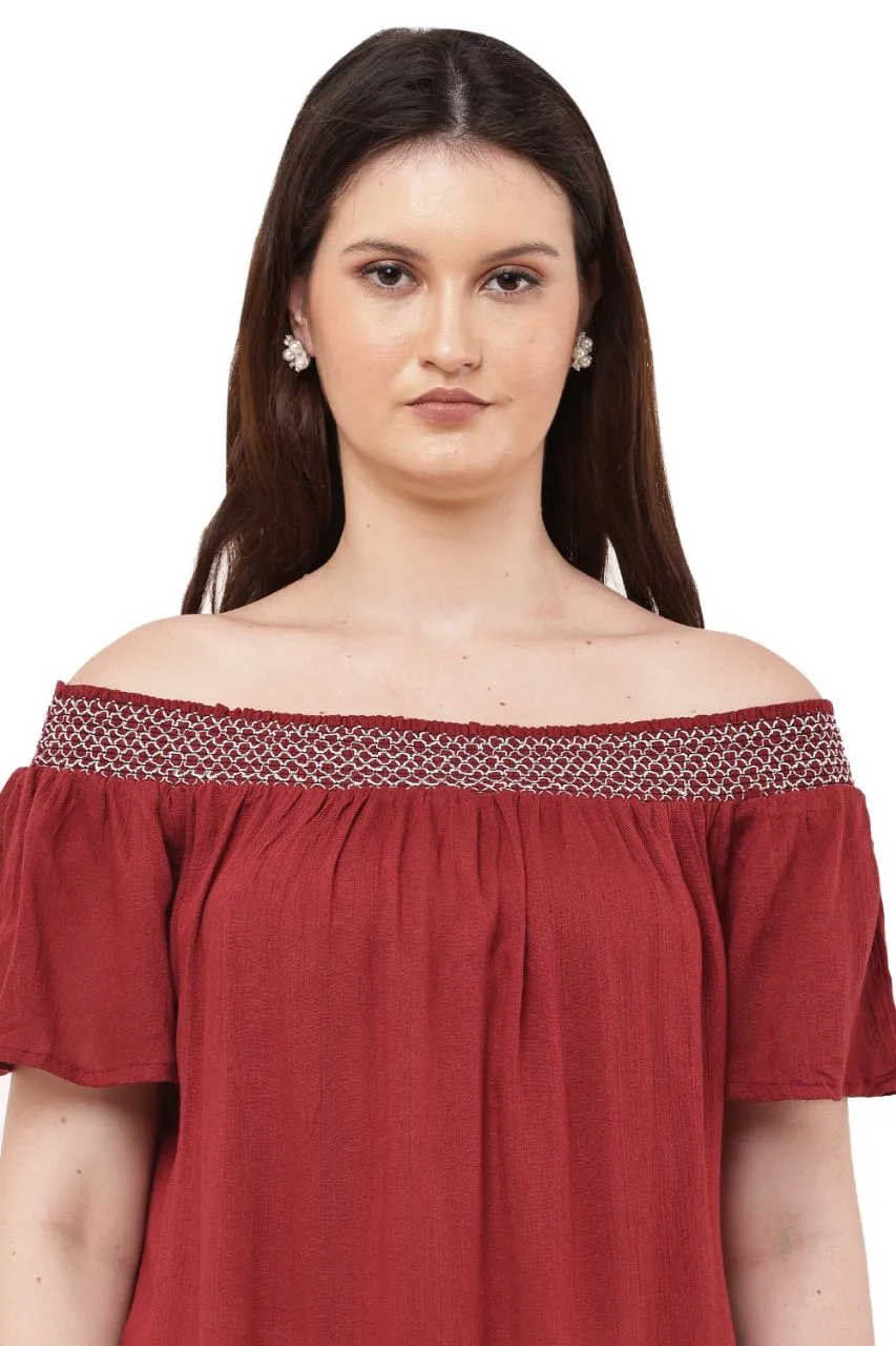 Cold Shoulder Top view 4