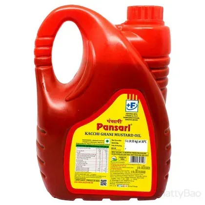 Pansari Kacchi Ghani Mustard Oil 5 L view 2