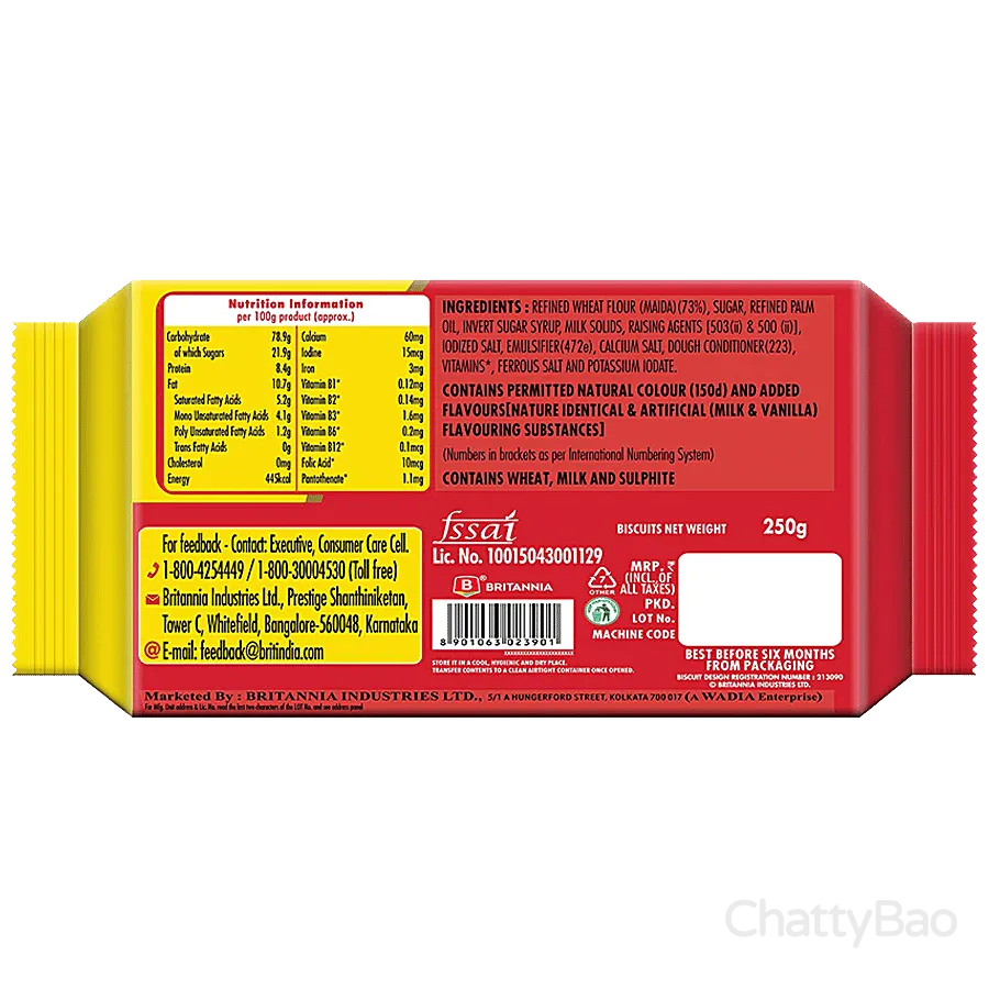 Britannia Marie Gold Biscuit 250 g view 2