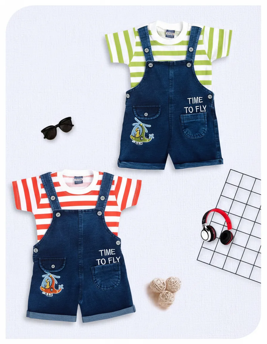Mix & Max Kids Dungaree Set view 2