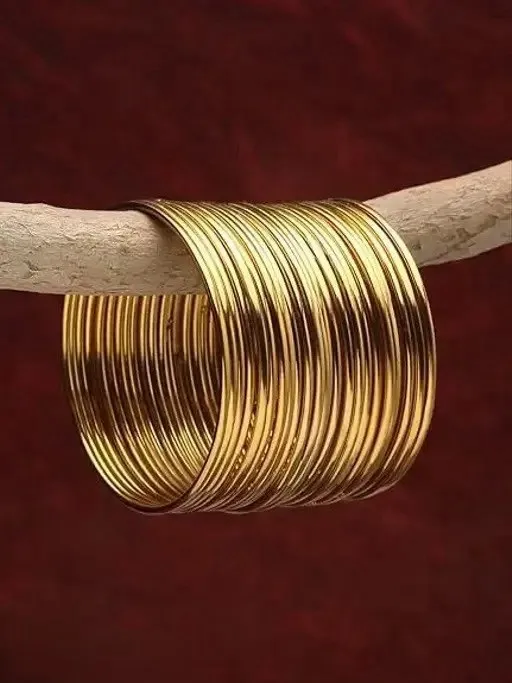 Pack Of 24 | Golden Bangle Set 2.4 view 4