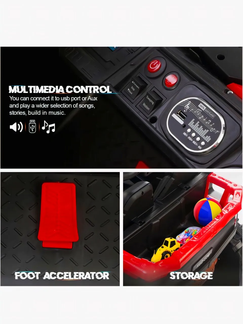 Baybee Rumble Battery Operated Jeep view 4