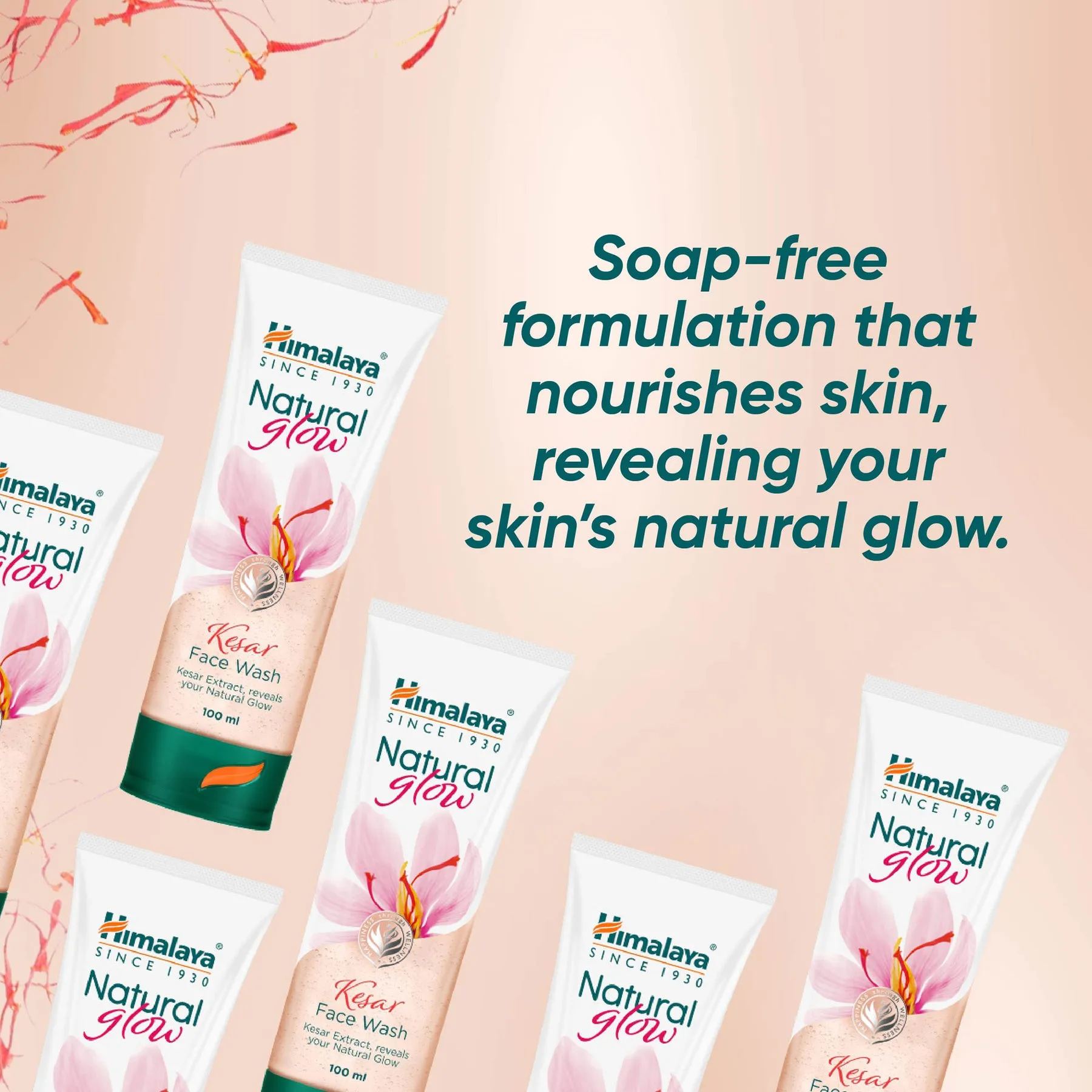 Himalaya Natural Glow Kesar Face Wash 100 ml view 2