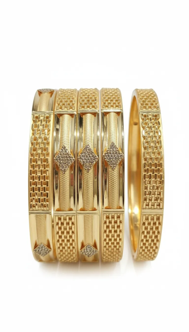 Gold Bracelets view 2