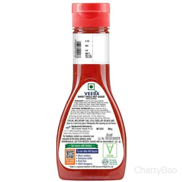 Veeba Sweet Chilli Hot Sauce 350 g view 2