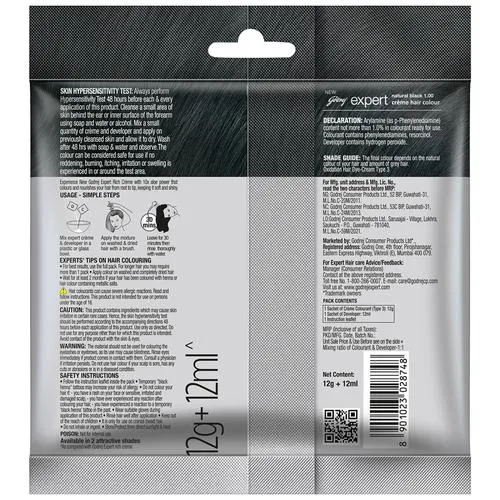 Godrej Expert Rich Creme Hair Colour - Natural Black 24 ml view 2