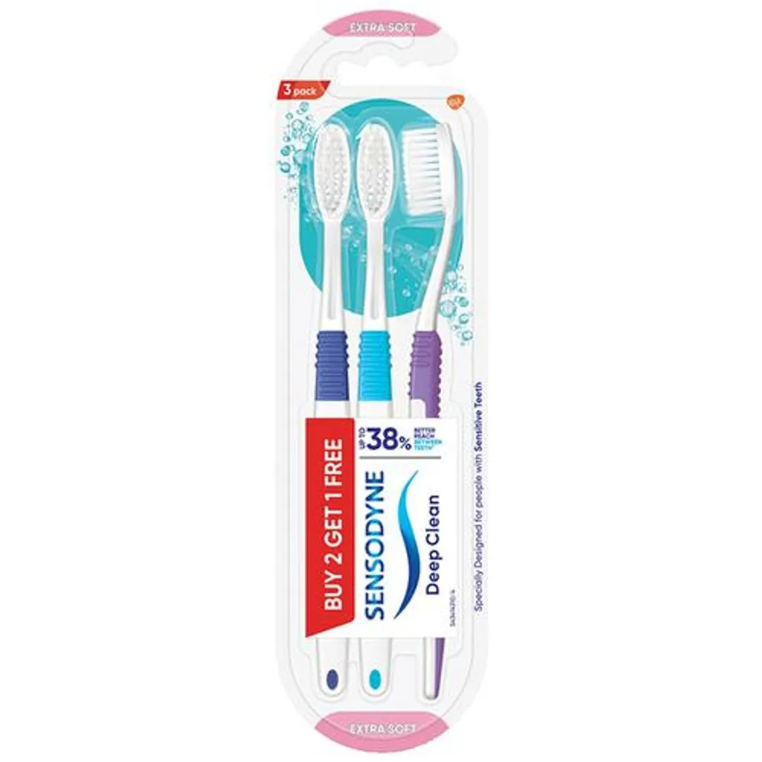 Sensodyne Toothbrush  Deep Clean Extra Soft 3 Pieces view 2