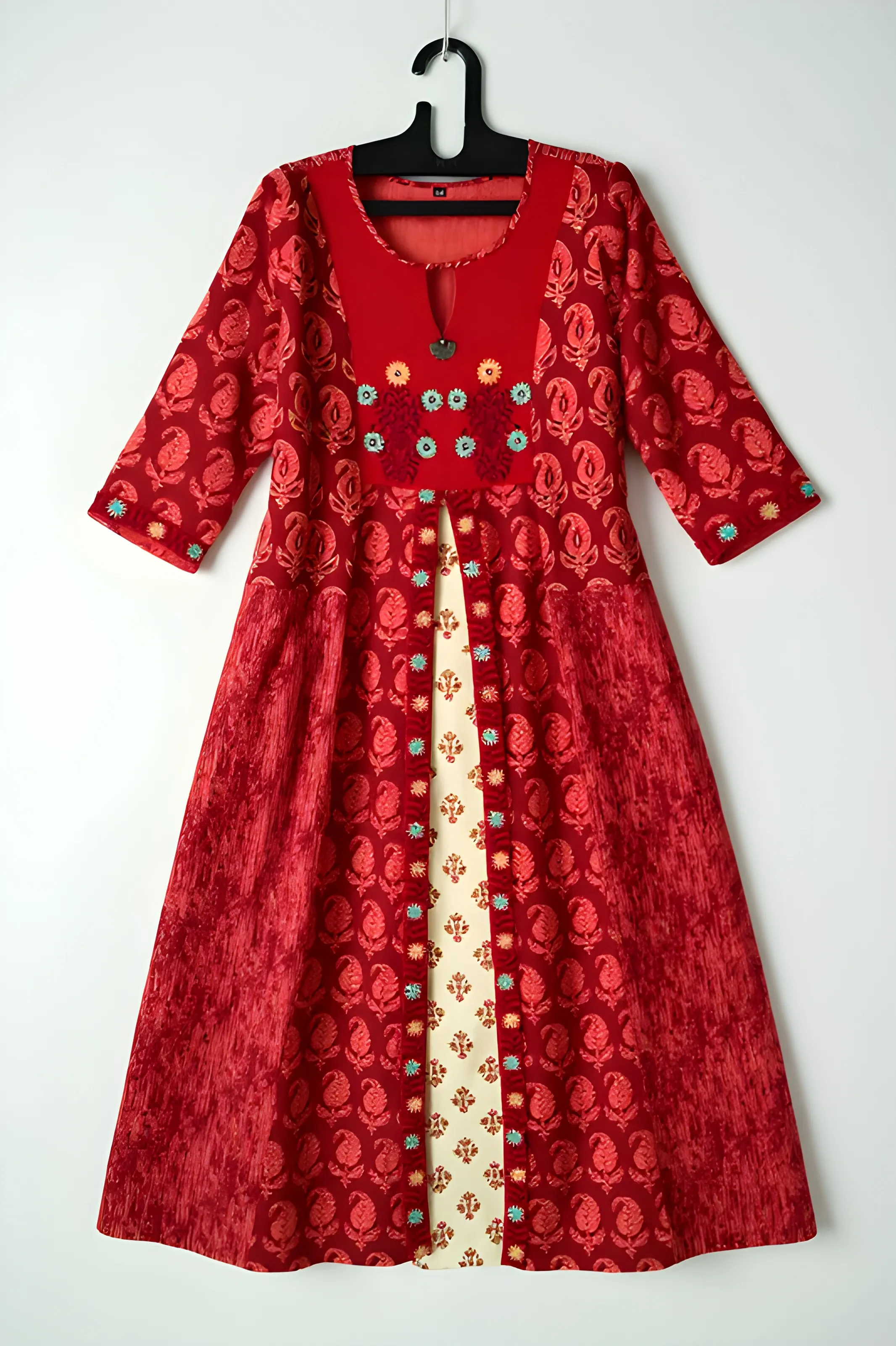 Embroidered Kurta view 2