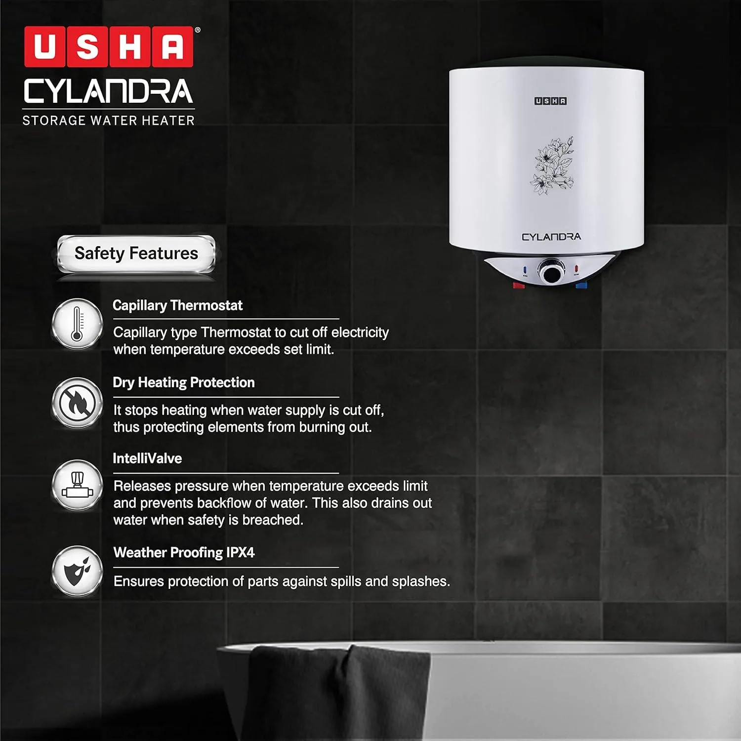 Usha Clyandra Water Heater view 4