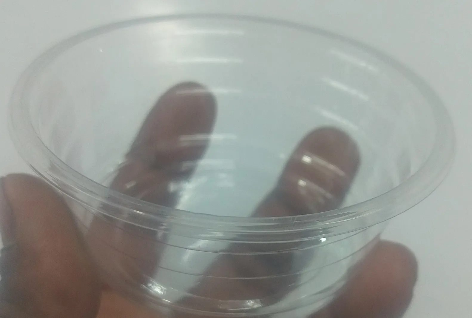 Transparent Plastic Bowl view 2