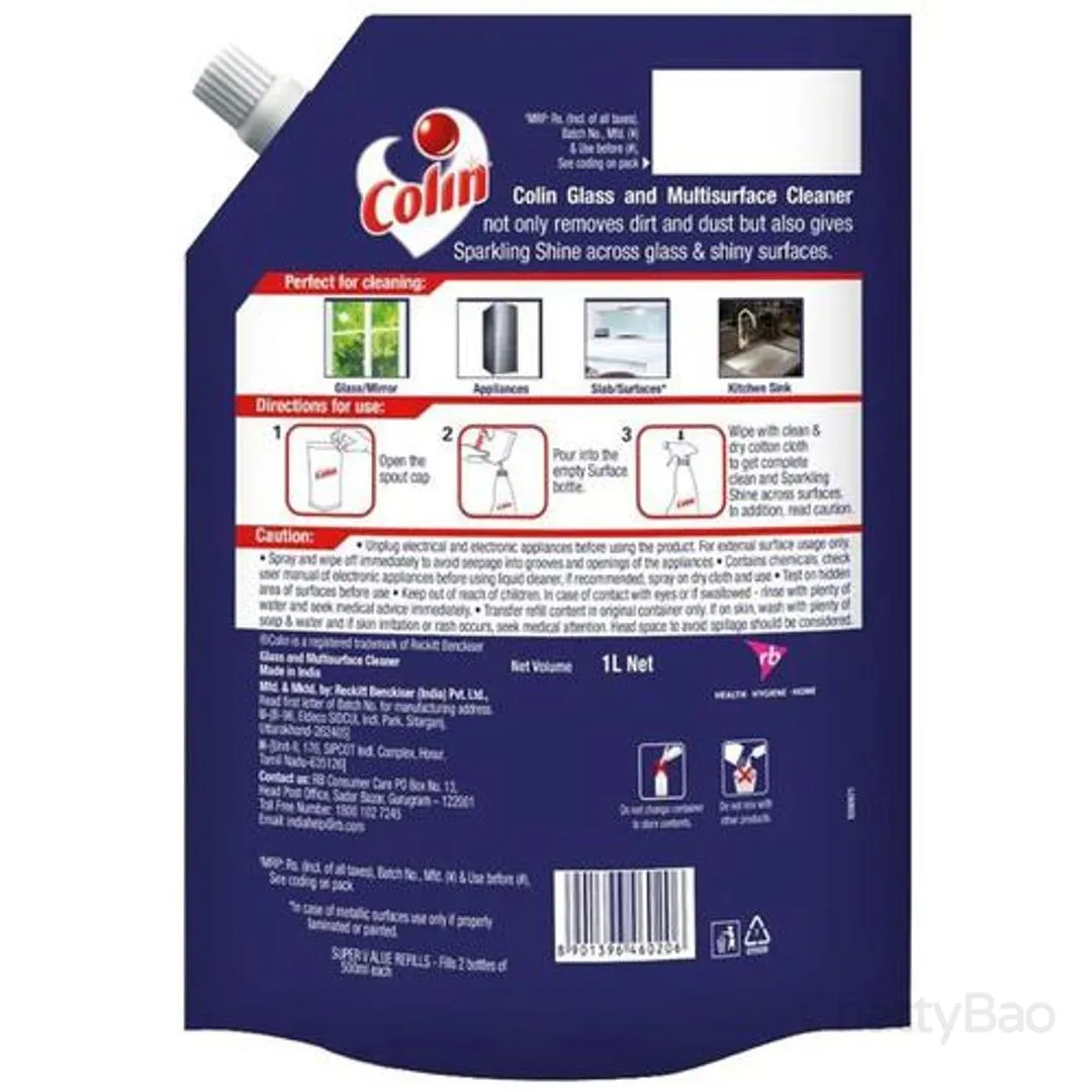 Colin Glass & Surface Cleaner Refill 1 L view 2