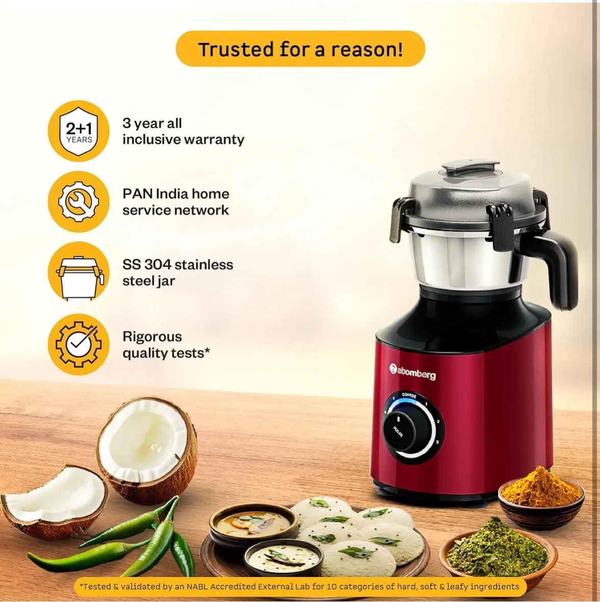 Atomberg Mixer Grinder Combo view 5
