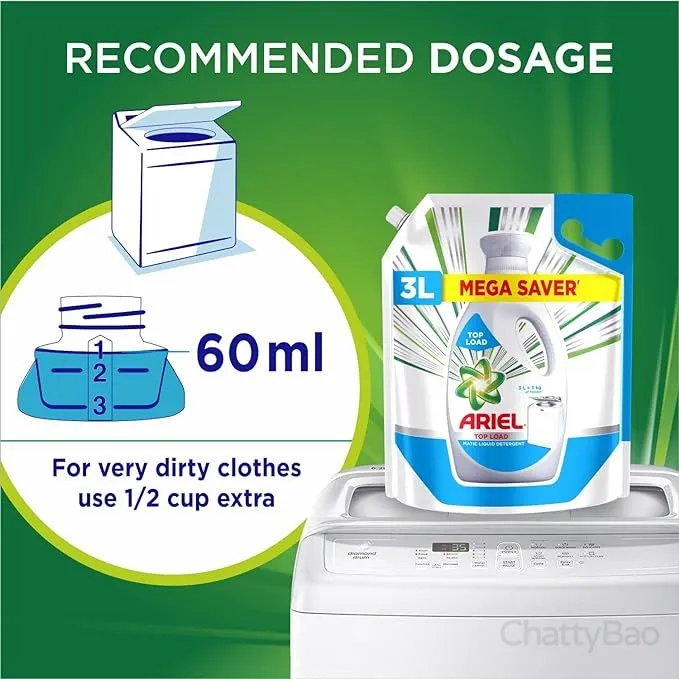Ariel Matic Liquid Detergent Top Load 3 L view 4