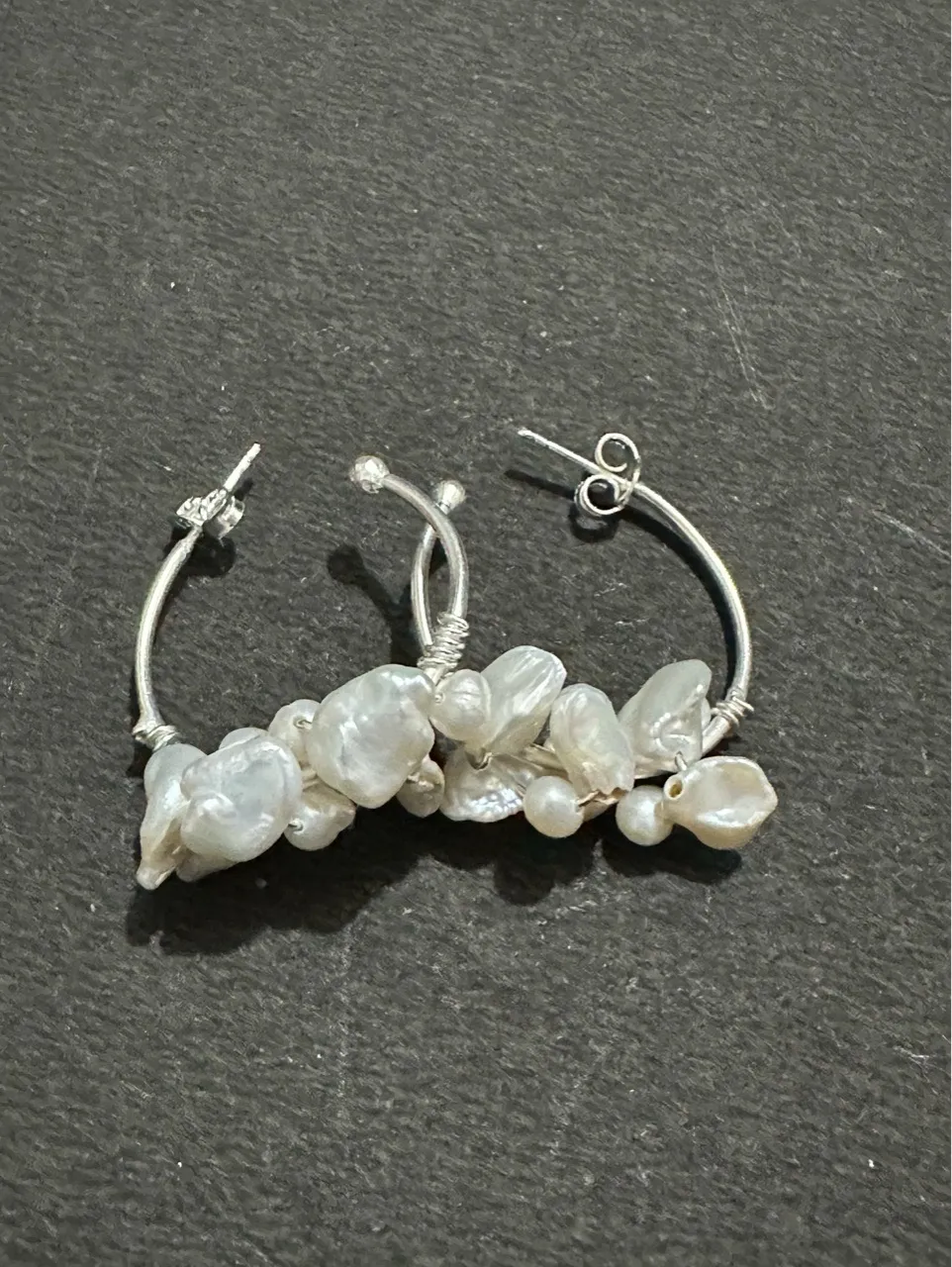 Pearl Charm Earrings view 3