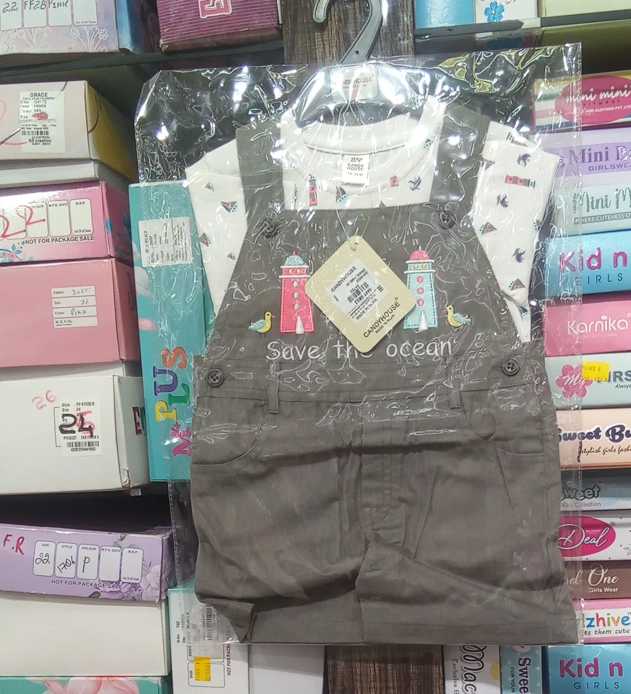 Cherryhouse Kids Dungaree Set view 3