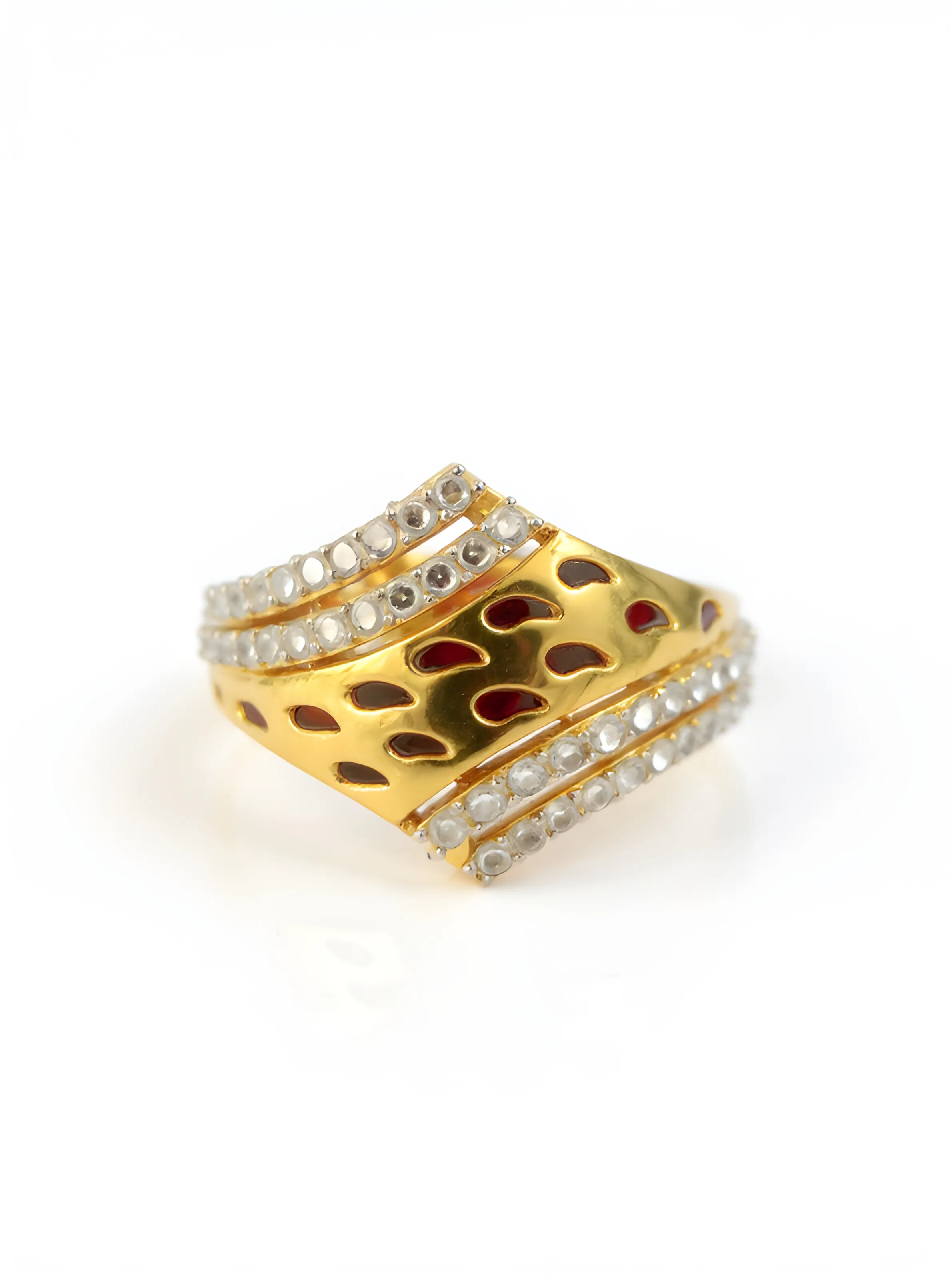 Gold and Diamond Ring view 2