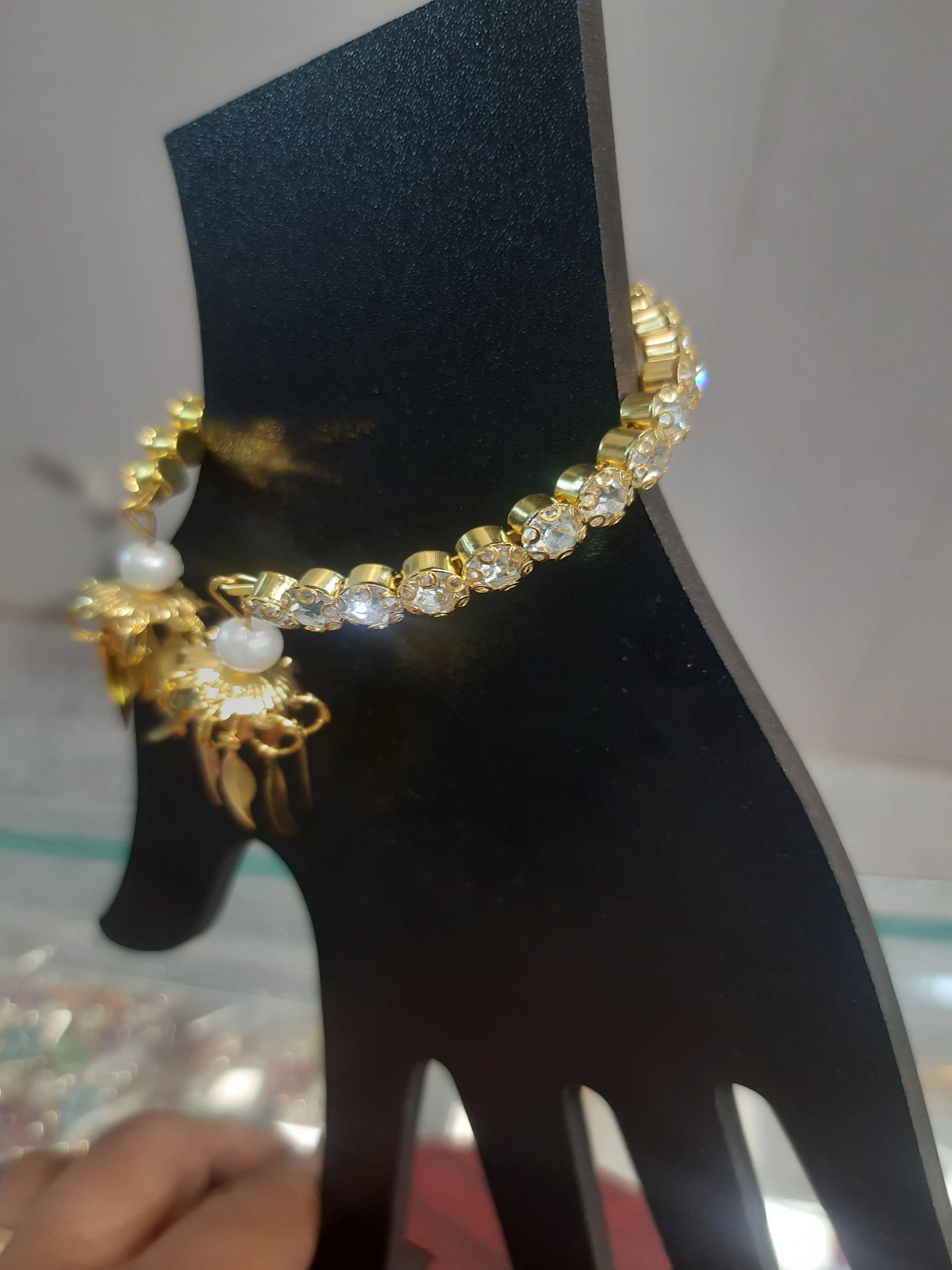 Gold and Pearl Bracelet view 2