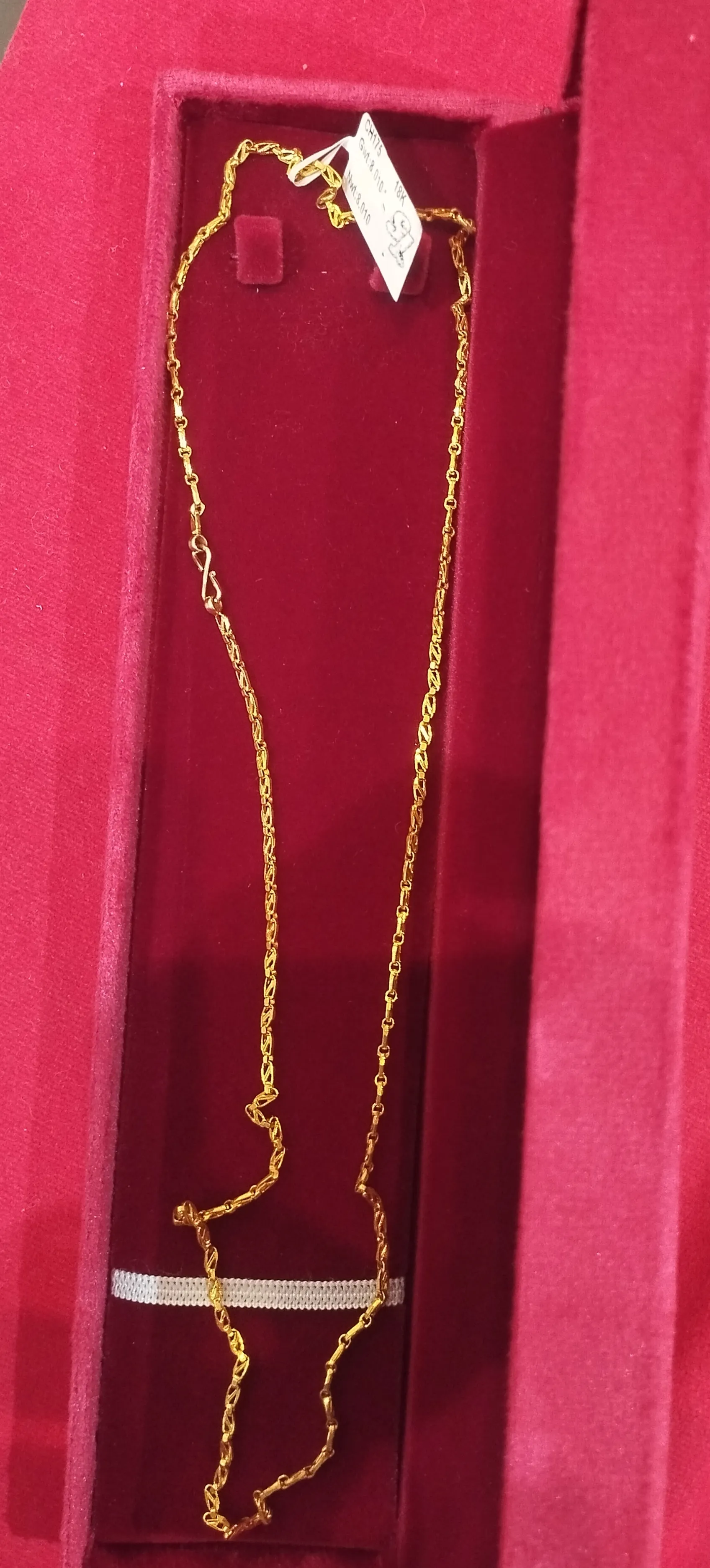 Gold Twist Chain Necklace view 2