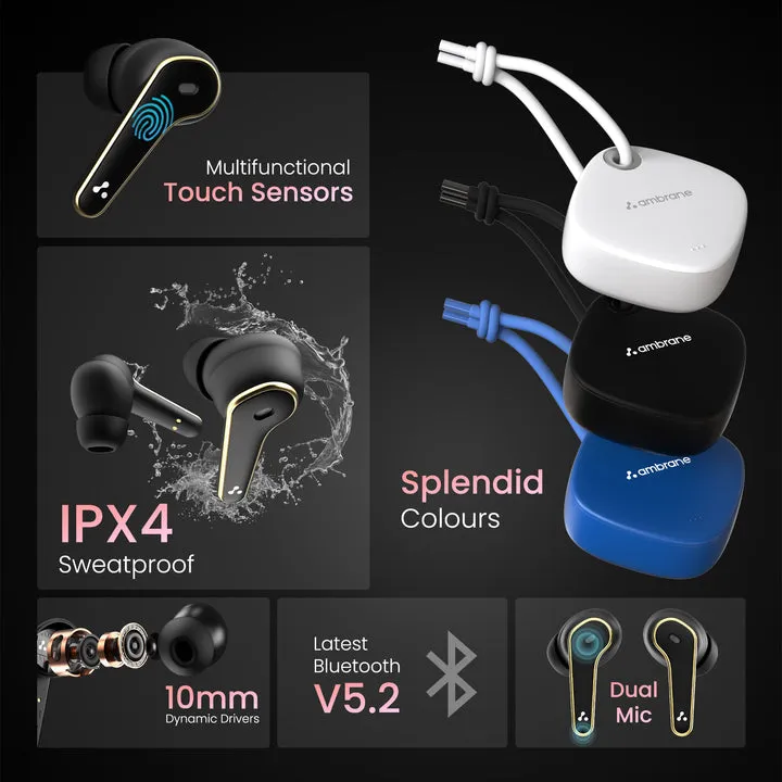 Ambrane Dots Dew True Wireless Earbuds view 2