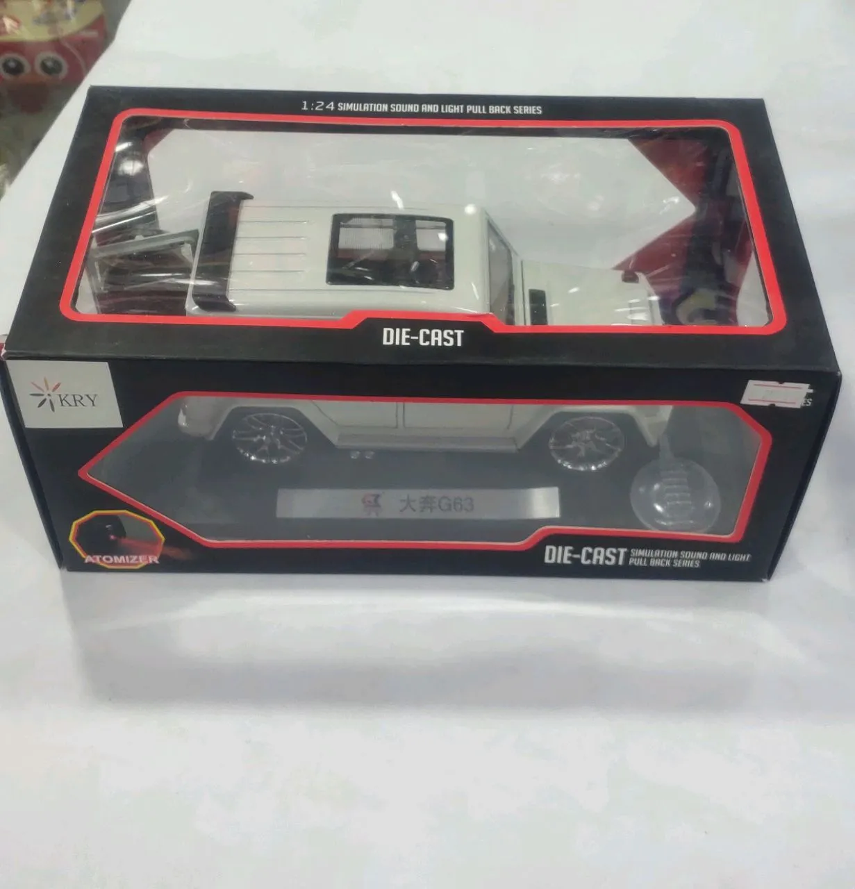 G-Vegan Die Cast Mattel Car, White, 1 Pcs view 2