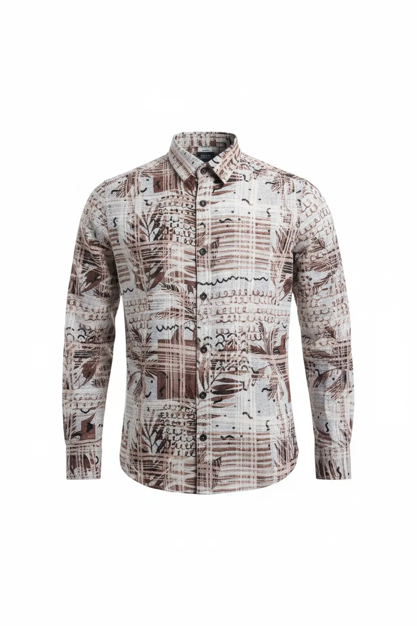 Cotton Printed Casual Shirt view 3