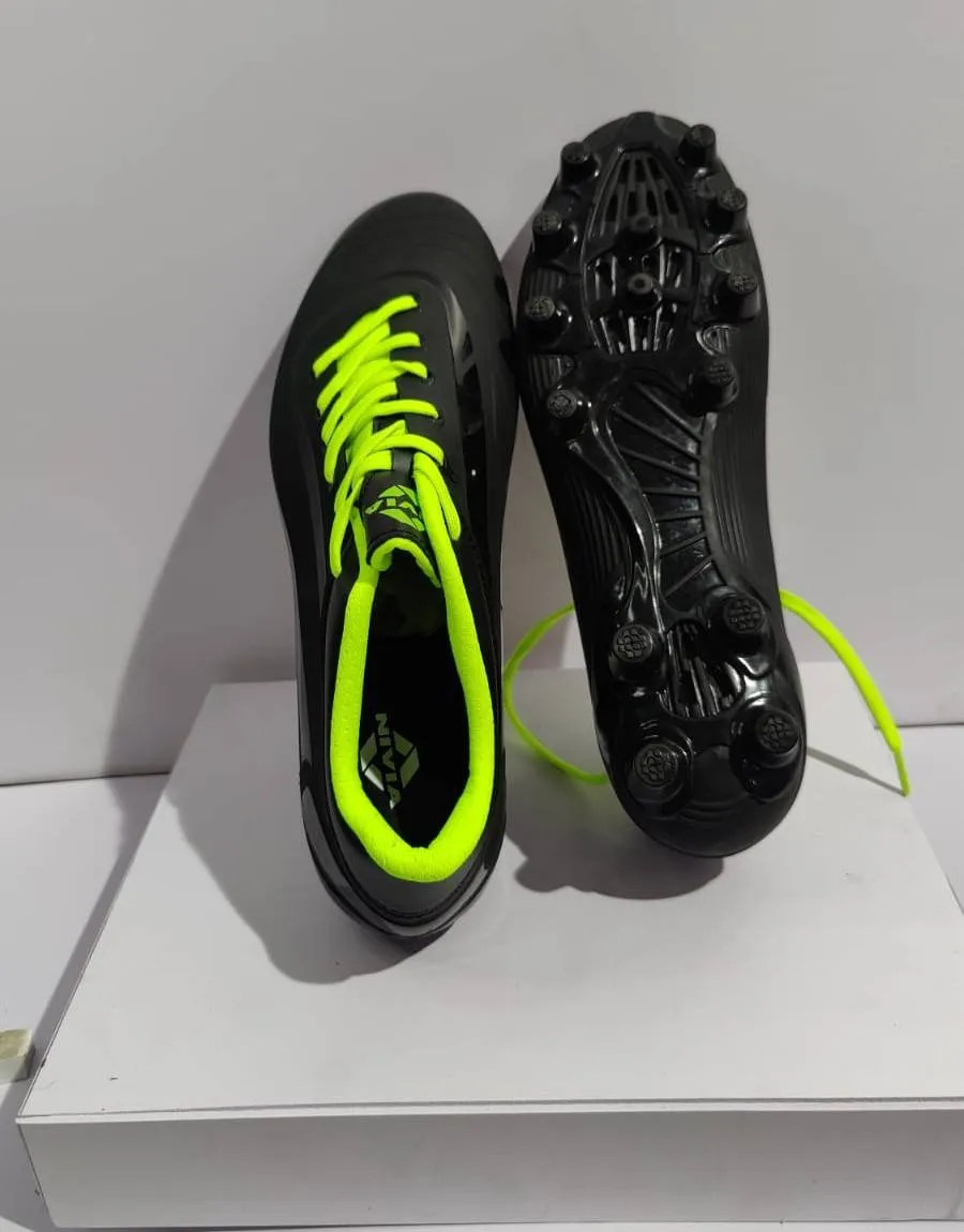 Nivia Football boot Air Strike Black/Green view 2