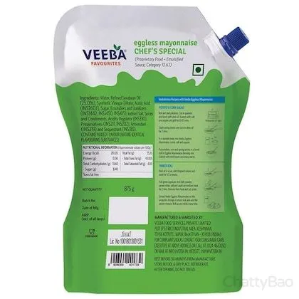 Veeba Eggless Mayonnaise 875 g view 2