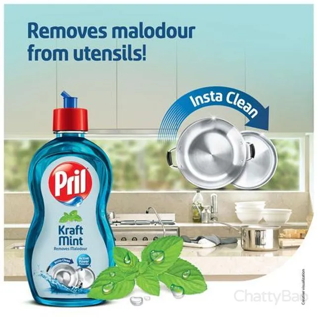 Pril Dishwash Liquid - Kraft 425 ml view 5