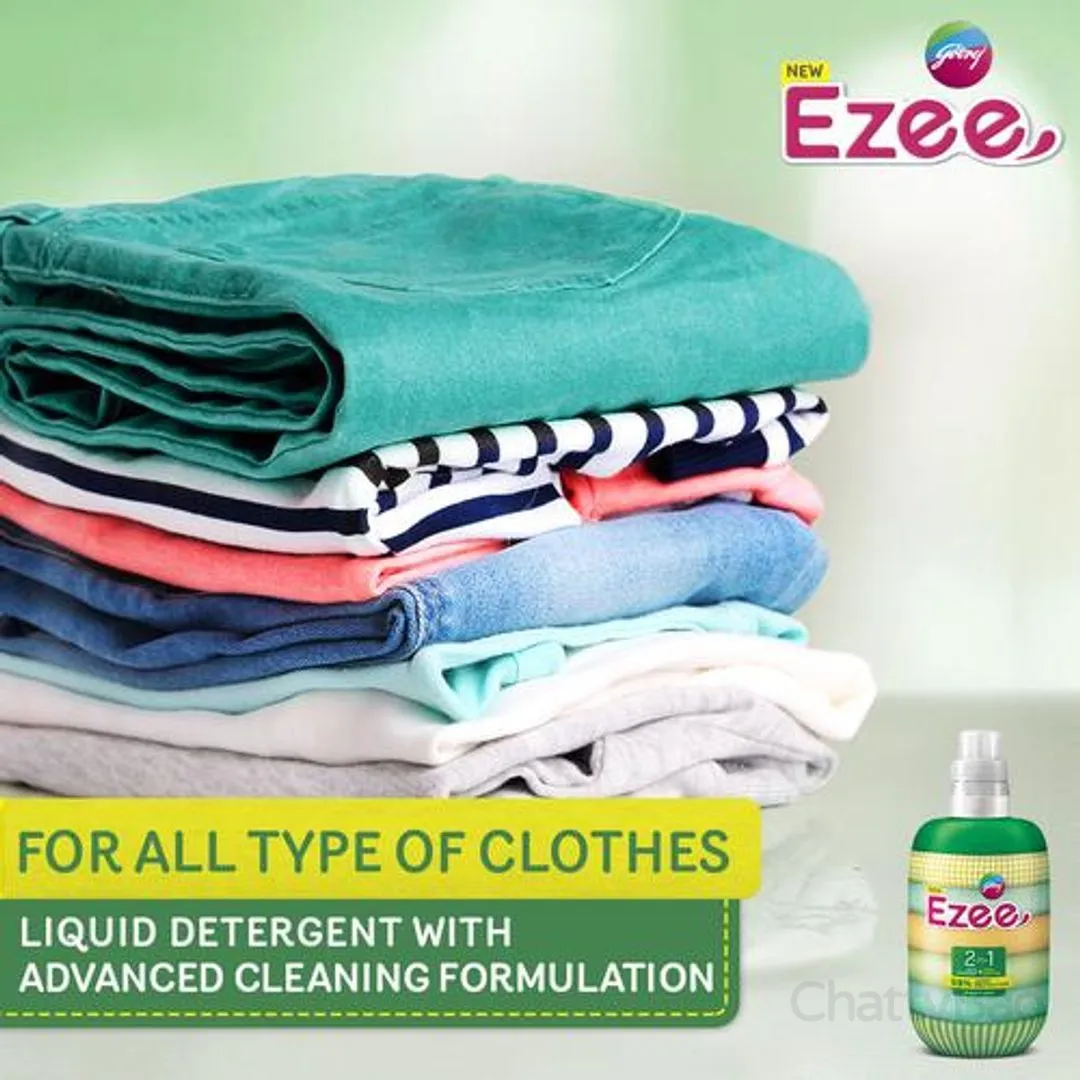 Godrej Ezee 2-In-1 Liquid Detergent + Fabric Sanitizer 1 Kg view 4