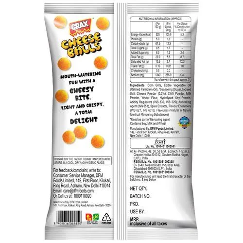 Crax Cheese Balls Namkeen 54 g view 2