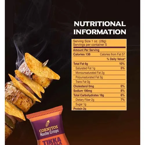 Cornitos Tikka Masala Nacho Chips 60 g view 3