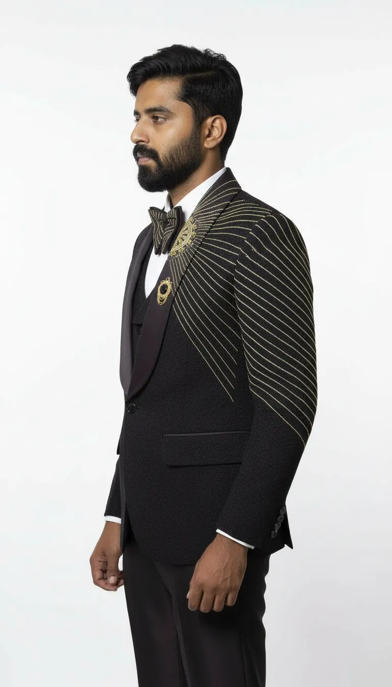 Designer Embroidered Suit view 5