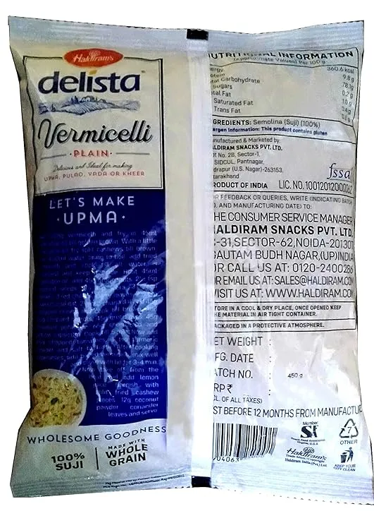 Haldirams Delista Vermicelli - Plain 425 g view 2