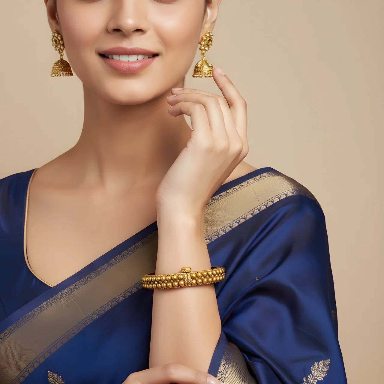 Gold Plated Traditional Kangan view 2