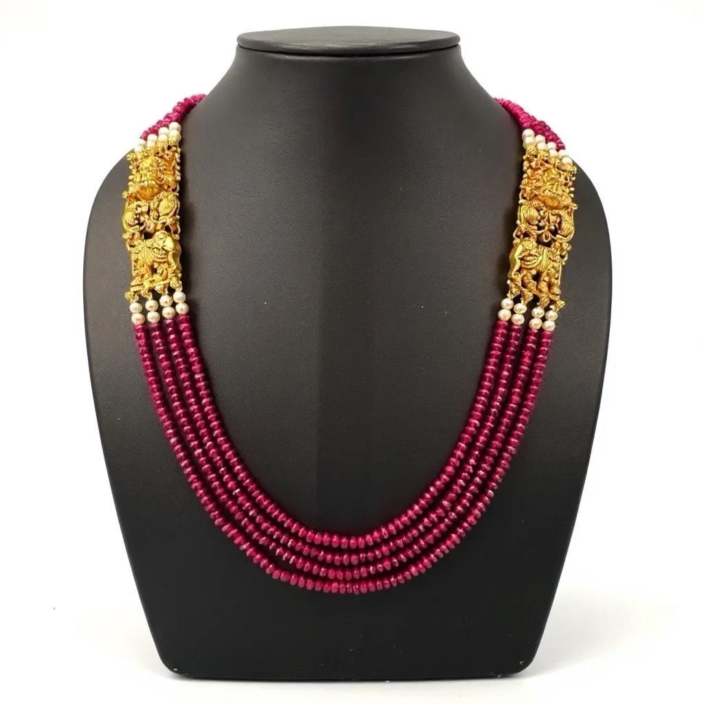 Ruby Temple Necklace view 2