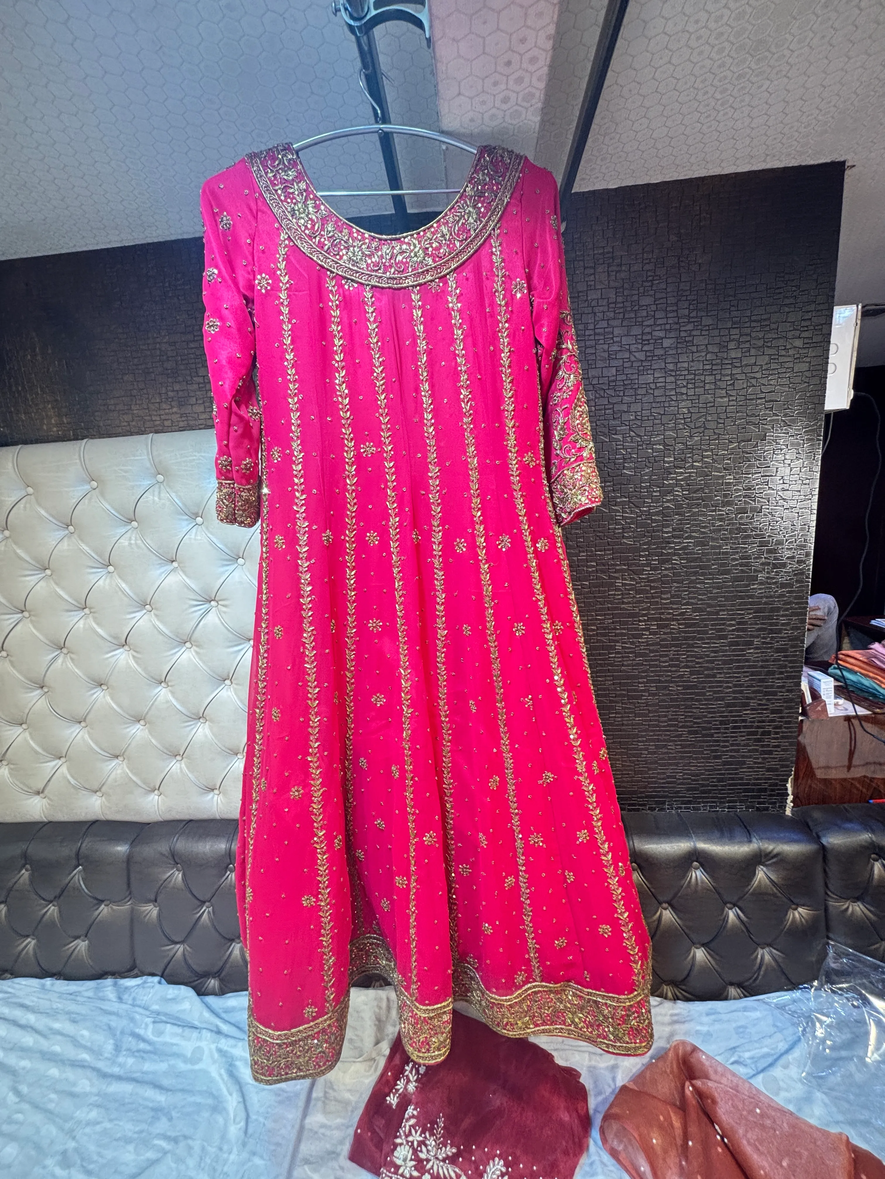 Embroidered Anarkali Gown view 2