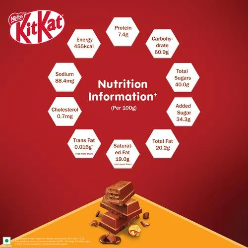 Nestle Kitkat Caramel Chocolate Coated Wafer Bar 50 g view 3
