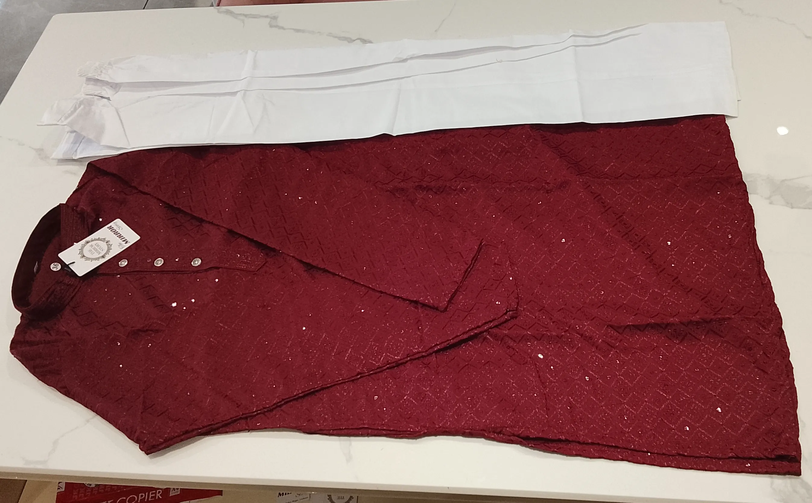 Bombay Shirt Company Red Kurta view 3