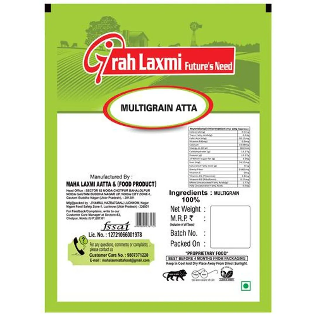 Grah Laxmi Multigrains Atta 500 g view 2