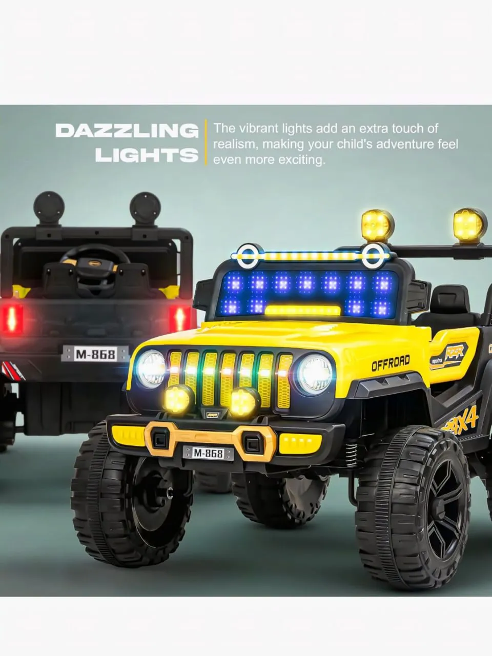 Baybee Offroad 4X4 Ride-On Jeep view 4