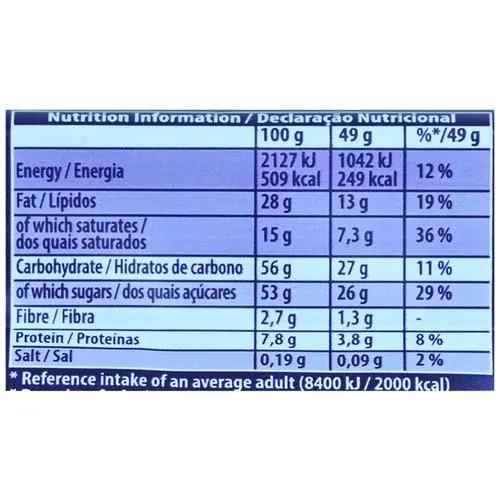 Cadbury Dairy Milk Fruit & Nut Chocolate Bar 42 g view 2