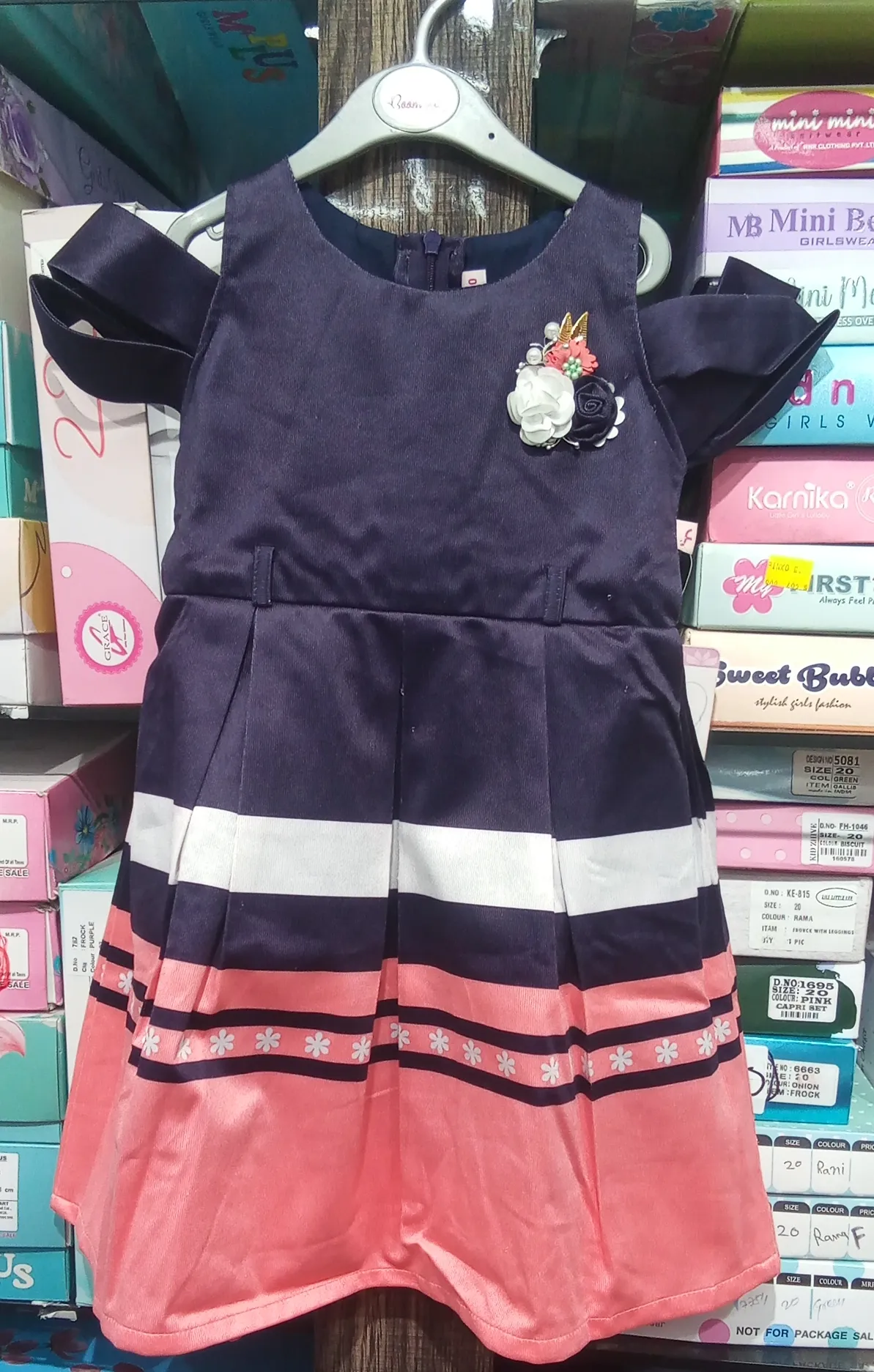 Girls Striped Dress view 3