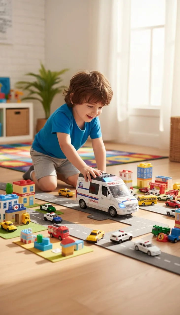 Friction-Powered Ambulance Toy view 5