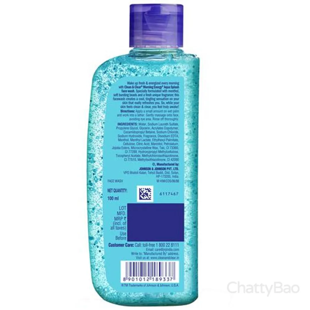 Clean & Clear Morning Energy Face Wash - Aqua Splash 100 ml view 2