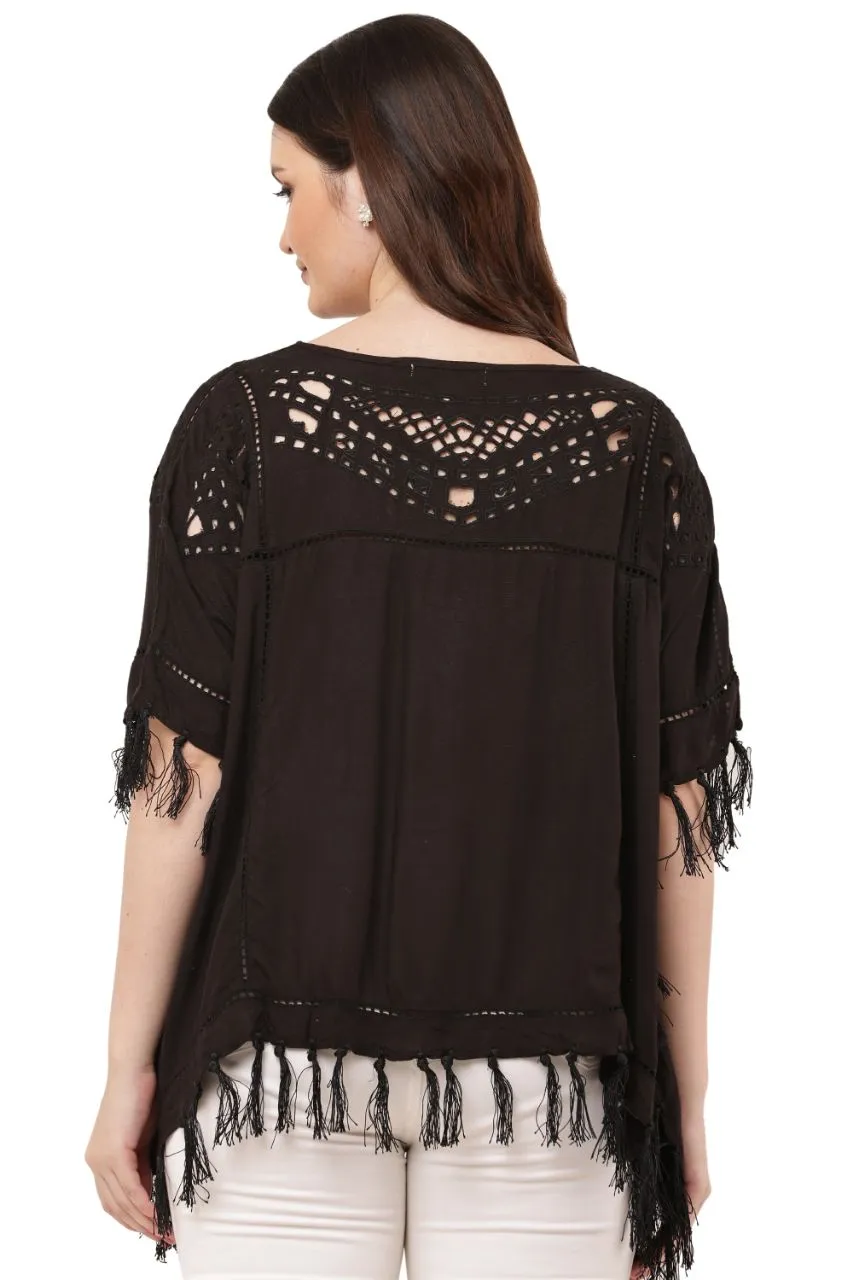 Fringed Short Kaftan view 5