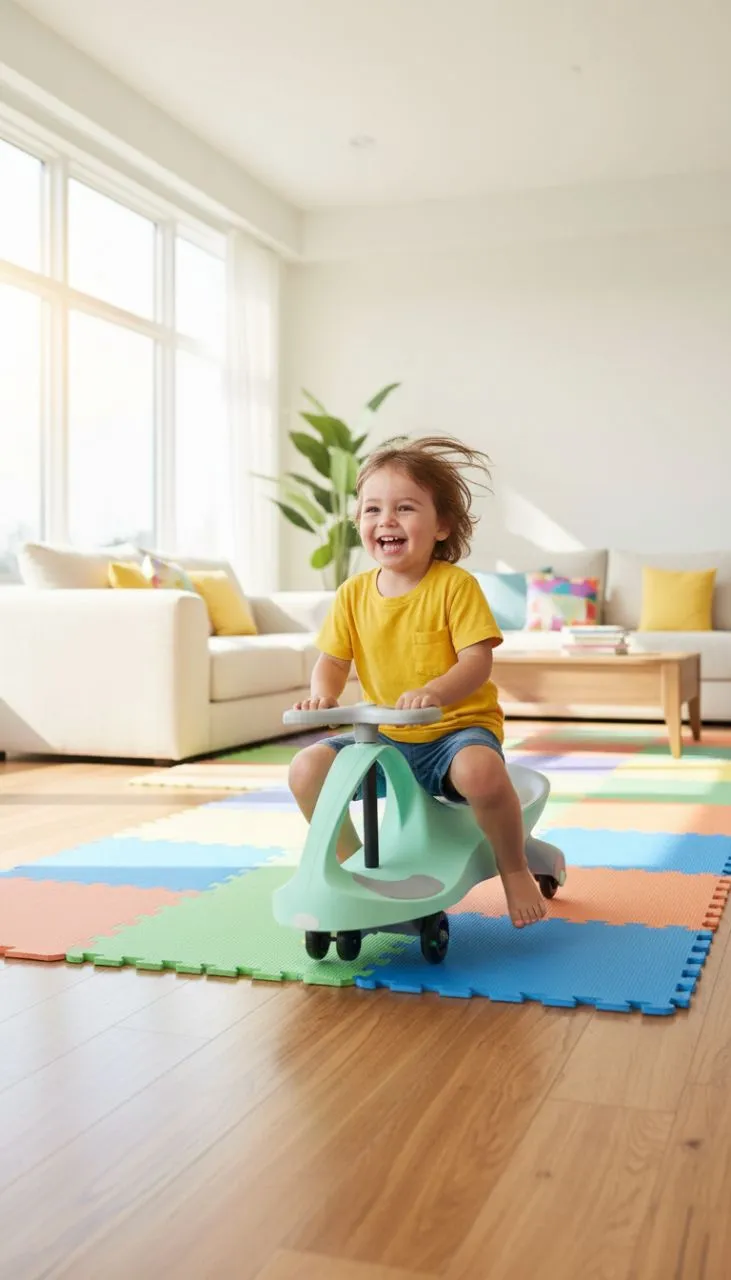 Kids Ride-On Swing Car view 3