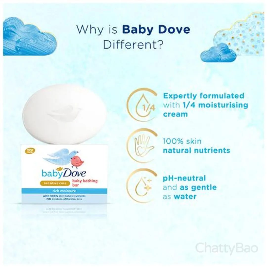 Baby Dove Rich Moisture Bathing Bar 75 g view 4