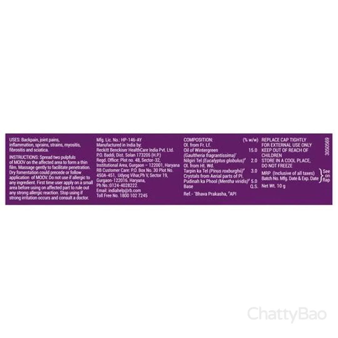Moov Instant Pain Relief Cream 10 g view 2