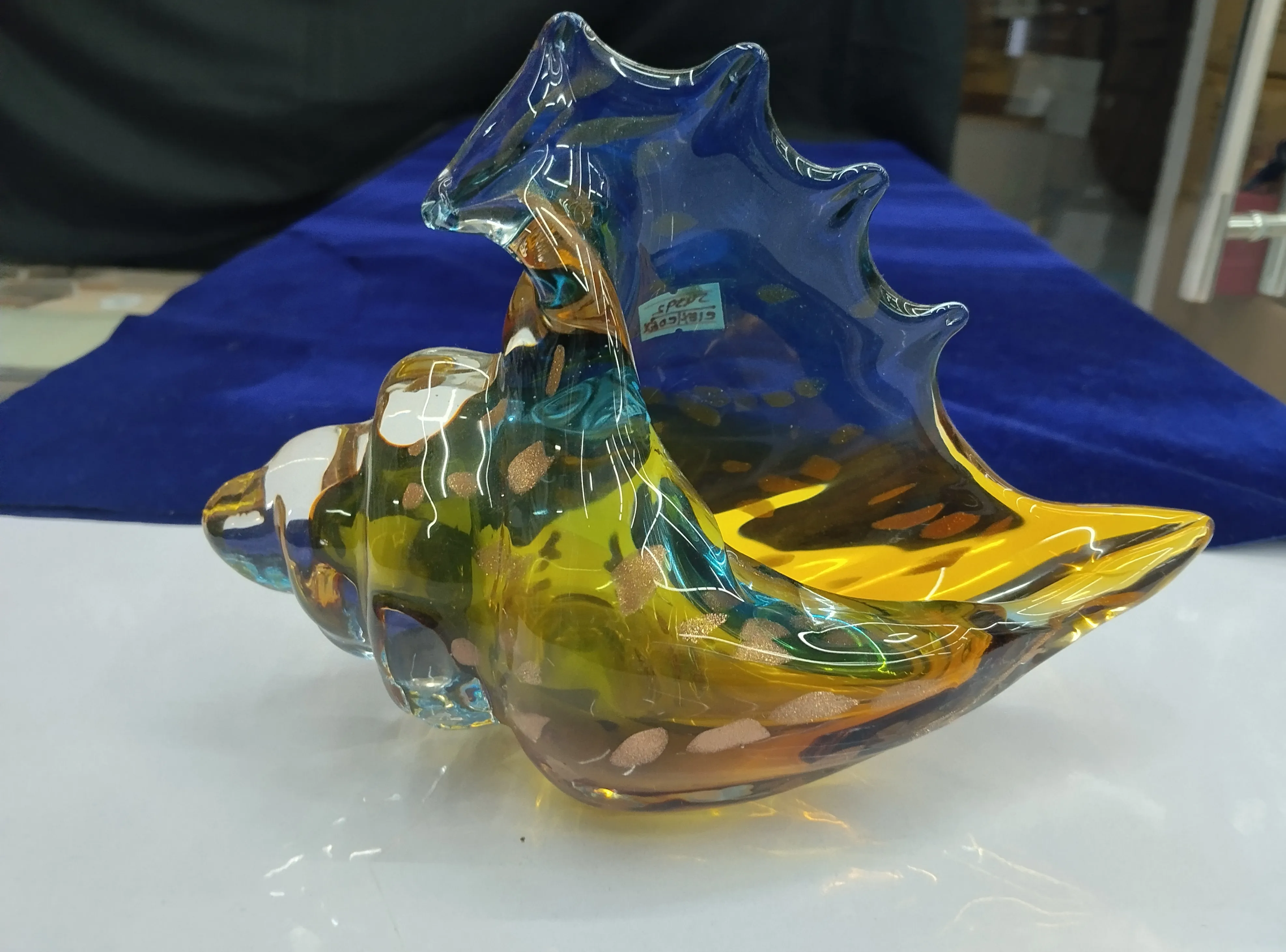 Multicolored Glass Shell view 2